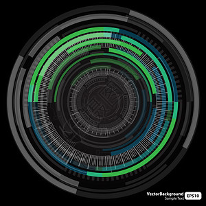抽象技术环形背景图片