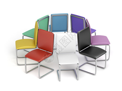 不同颜色的现代餐椅图片