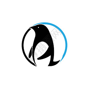 QQ企鹅图标企鹅标志模板矢量图标插设计背景