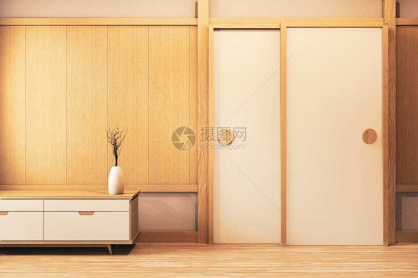 木制日本内部设计图片