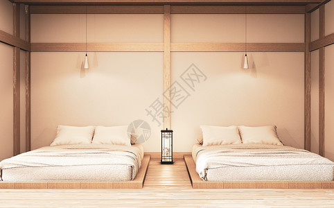 公寓式酒店的双人床图片