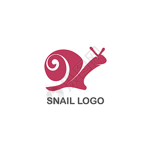 贝壳图标蜗牛标志创意模板矢量图标插设计背景