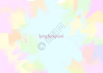 春季带框架的弹簧设计摘要背景卡片封面或海报的矢量插图背景图片
