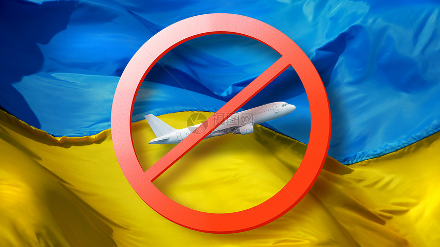 因新冠病毒全球禁止飞机飞行的标志图片