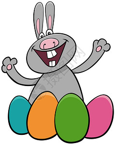 矢量彩色与兔子庆祝设计高清图片