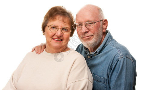 幸福的老年情侣图片