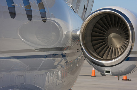 私人喷气机和引擎抽象背景图片