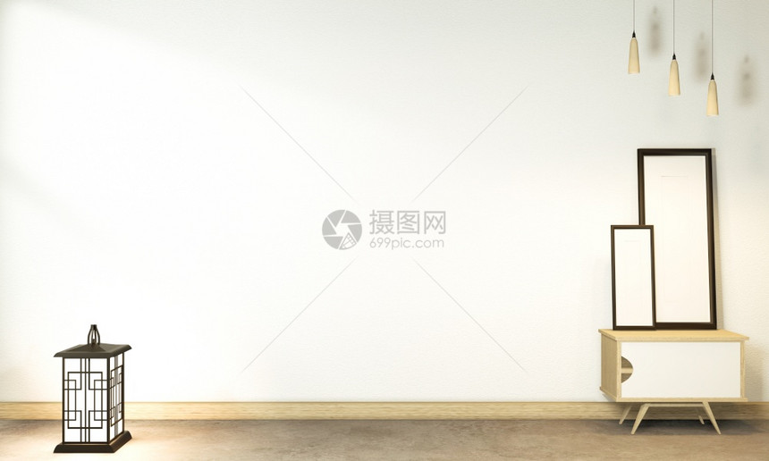 室内空房间日本式3D图片