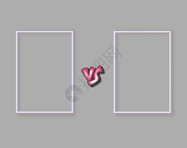 抗阻运动与scren和discrpton的符号对立抗背景与文本空间用于战斗匹配挑运动决斗竞争选择的横幅模板矢量颜色说明插画