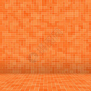 橙色瓷砖明亮的玻璃高清图片