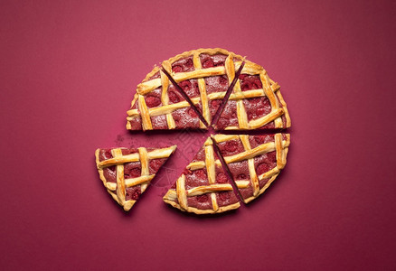 红底皮莓薄饼和糕点经典美国甜图片