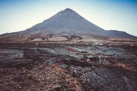 卡尔达斯恰达斯卡勒拉的松果火山斗篷冻恰达斯卡斗篷果冻恰达斯卡拉背景