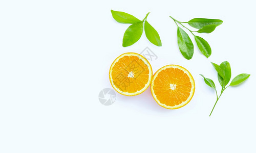 高维生素c多汁和甜白底新鲜橙色水果图片