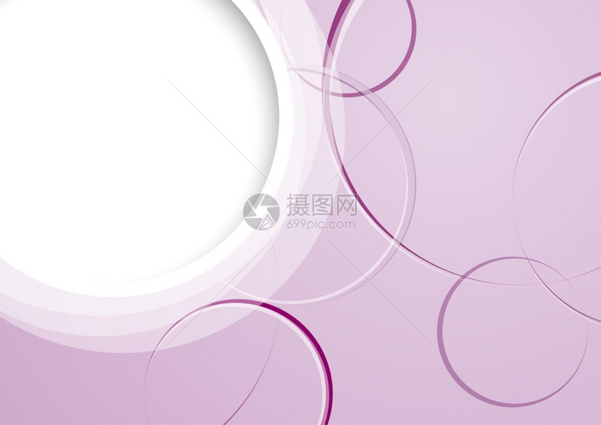 抽象最小几何圆以紫色形状设计背景图片