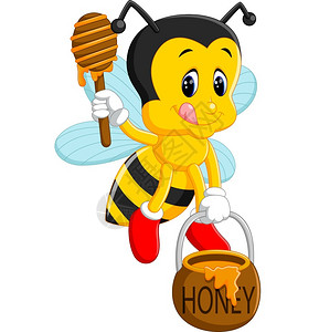 提着蜂蜜的蜜蜂图片