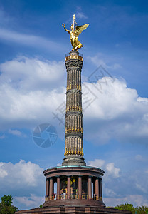 柏林胜利队的金色天使雕像德国图片