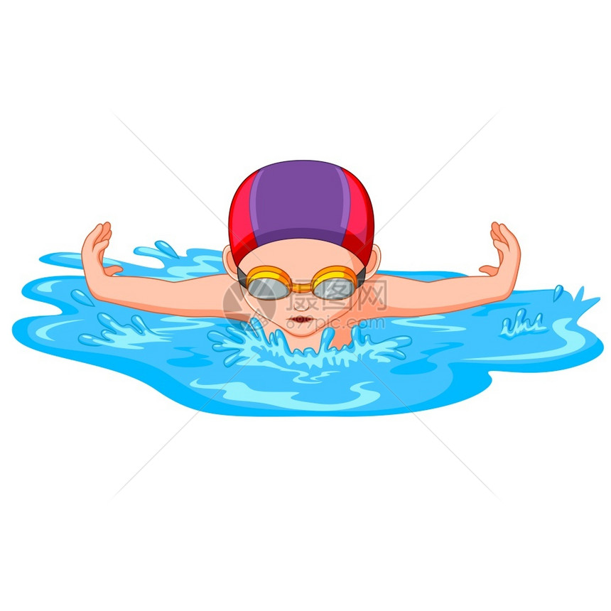 游泳运动比赛者图片