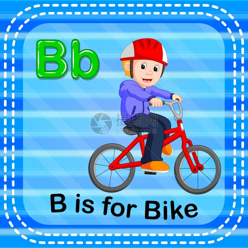 幼儿字母表bike图片