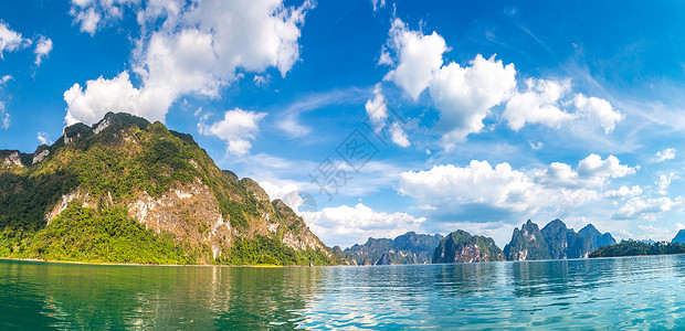 棘轮套语夏日在泰国切罗兰湖大草原坝乔苏克公园背景