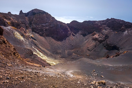 卡尔达斯非洲佛得角卡代拉斯火山口picodofogo火山口chadascaldeiras佛得角背景