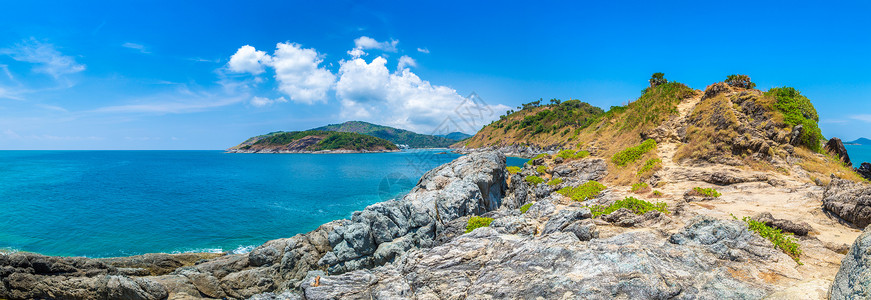 湛江特呈岛夏日在泰国的普吉phurket背景