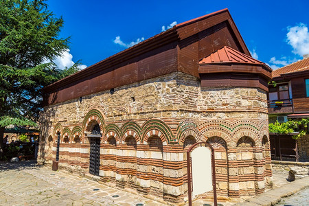 尼瑟巴的旧教堂在美丽的夏日里布加利亚图片