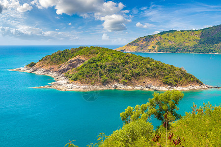 湛江特呈岛夏日的在泰国普吉蓬斗篷背景