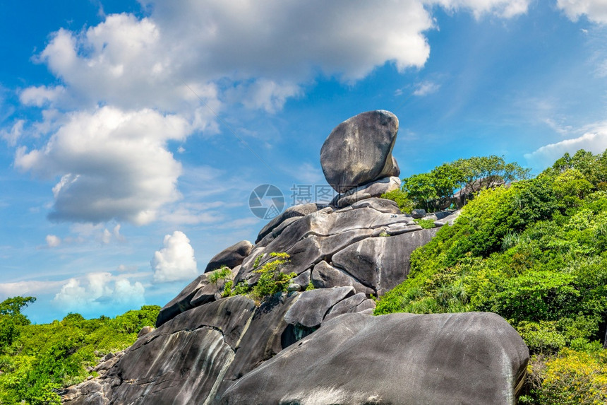 西米兰岛泰国夏季日的西米兰岛热带景观图片