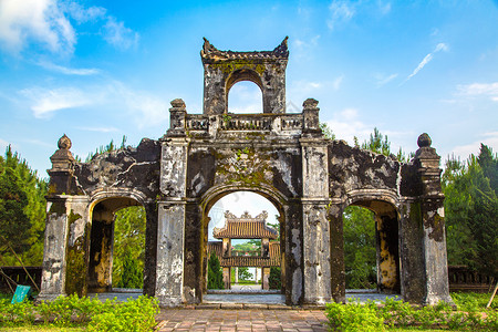 拜昂神庙夏日拜南省Hue的神庙文学背景