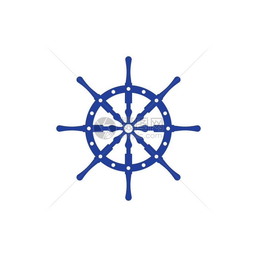 船舶轮转方向图符号矢量标插图片