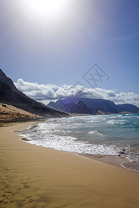 波萨达斯波浪海岸高清图片