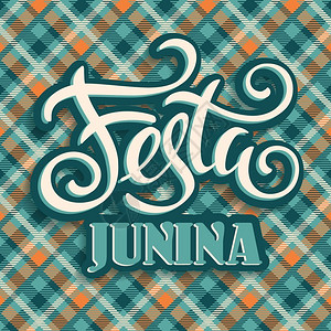 拉丁美国节日巴西的june党字母设计矢量说明巴西的june党图片