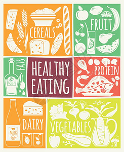 坚果沙拉健康食物的矢量说明设计要素插画