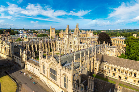 整个灵魂大学牛津在美丽的夏日牛津英国联合王高清图片