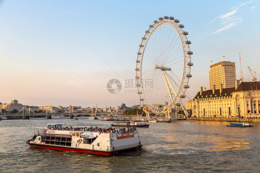 龙凤眼美丽的夏日大轮子伦敦英格兰联合王国图片