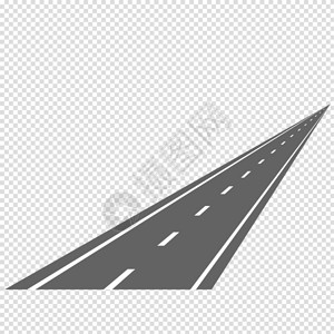 灵乌路空弯曲道路和高速公路的矢量说明插画