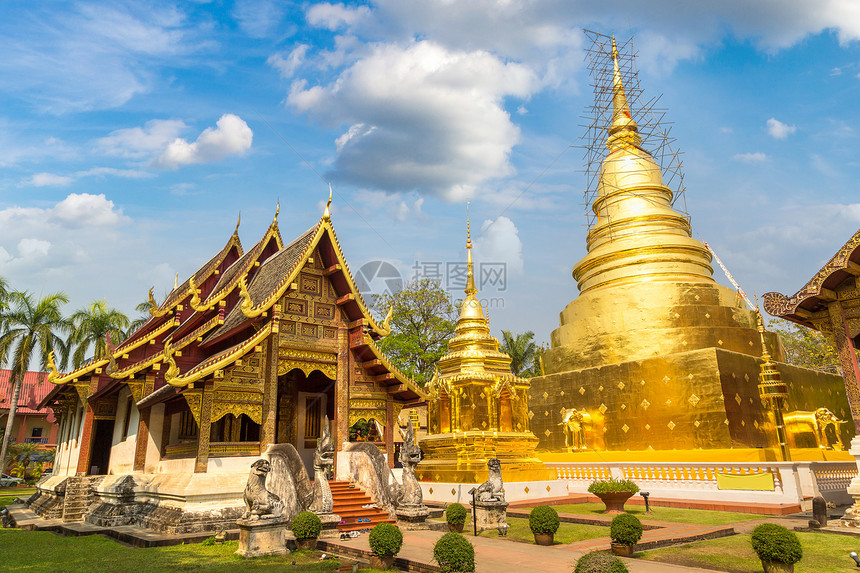 2018年3月9日Whatprsing夏日在泰国的gianm的佛教寺庙图片