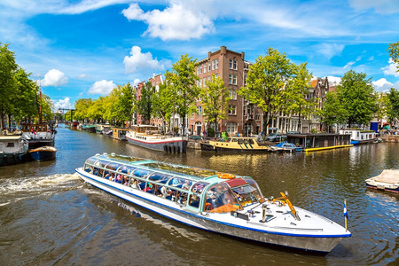 阿姆斯特丹是人口最多的城市背景图片