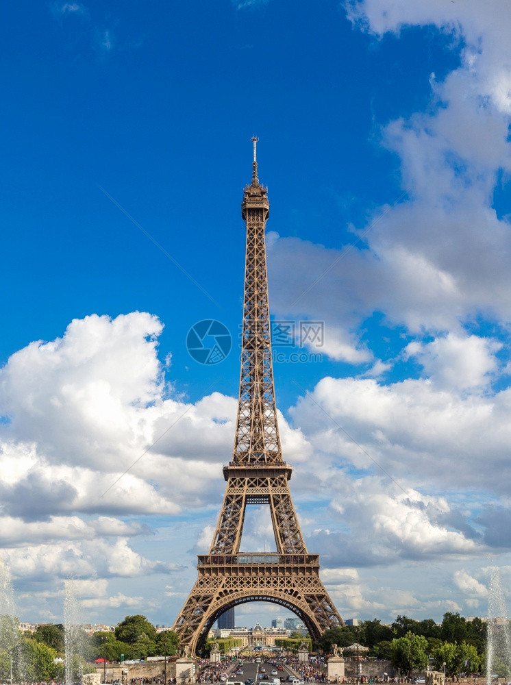 埃菲尔塔最受访问的法国纪念碑和最著名的巴黎标志图片