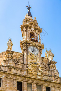 华伦西亚圣公堂的夏天西班牙背景图片