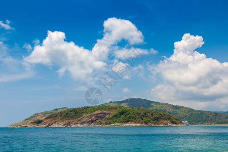 夏日泰国普吉的全景高清图片