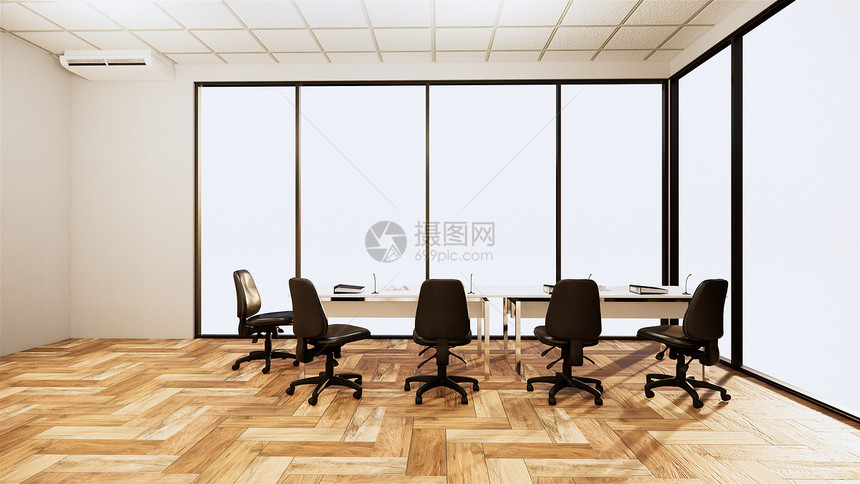 办公美丽的会议室和桌现代风格图片