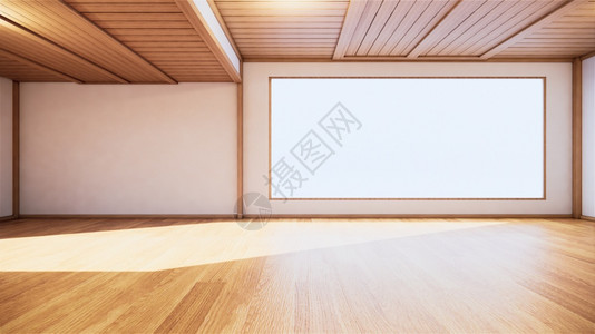 大厅室内设计房间的日本式室内模拟图片