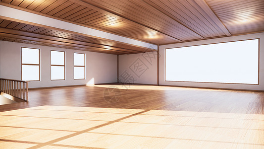 大厅室内设计房间的日本式室内模拟图片