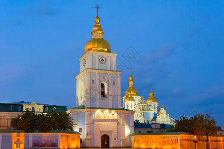 michael金座修道院是乌克兰首都kiev的一个运作良好修道院图片