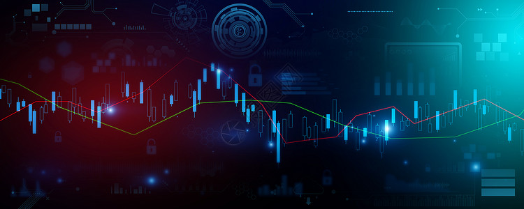 科洛夫以图表商业和金融概念及报告抽象技术通信概念背景为基础的经济图表设计图片