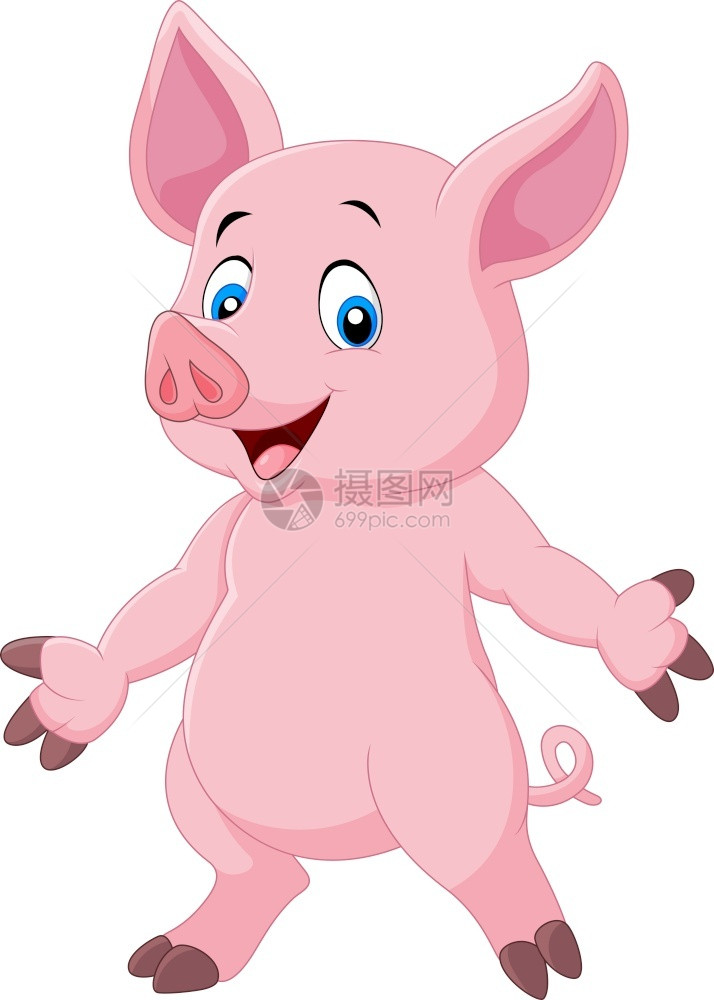 装扮可爱的猪肉漫画图片