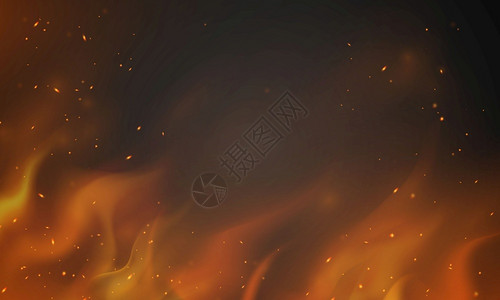 燃烧的红色火热花实在的焰抽象背景背景图片