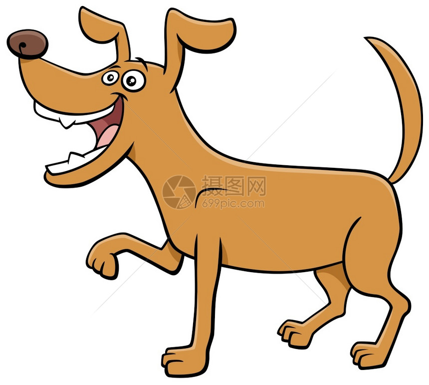 滑稽狗漫画动物人的插图图片