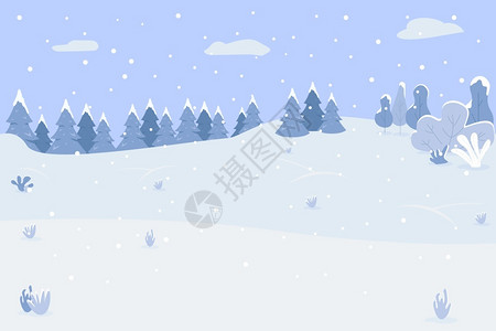 冬季树木风景图片
